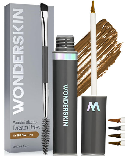 Dream Brow Eye Brow Gel, Long Lasting Eyebrow Gel, Water-Resistant, Transfer Proof Tinted Filler Eyebrow Mascara (Blonde)